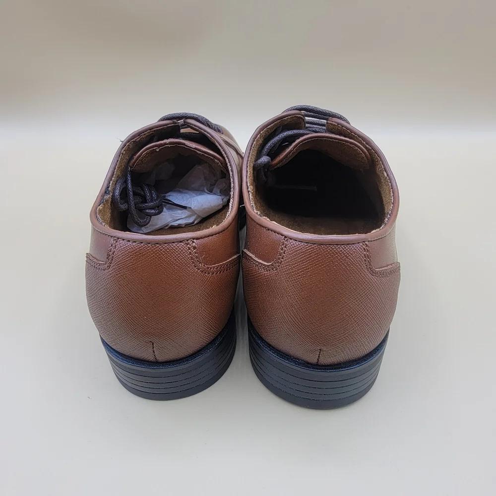 Stacy Adam Kallum Youth Boys Dress Shoes Size 2 Brown Black Casual Church Formal